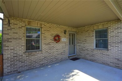 Greet guests on the large covered front porch.
