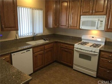Granite counter top in upgraded modern kitchen.