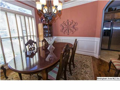 Formal dining room with plenty of room for large t