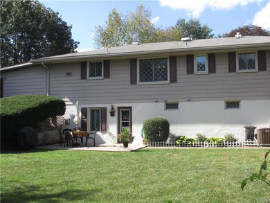 Spacious, fenced in backyard.
