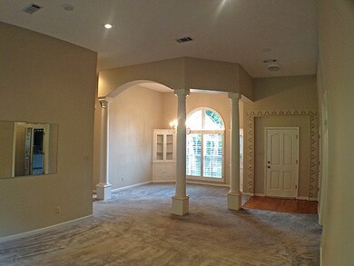 View from back of formal living room.