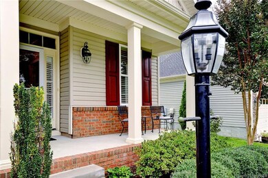 Covered front porch entrance-