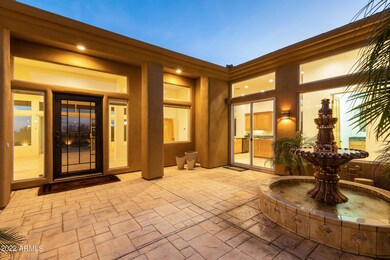 Interior Courtyard at night