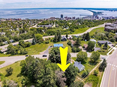 Aerial view of lake superior