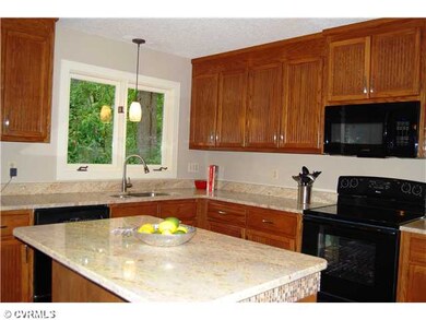 Kitchen - New granite and new lights!