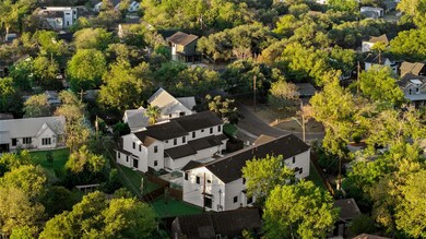 Aerial view of residential area