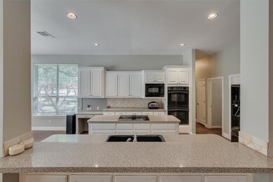 Looking into kitchen from living room