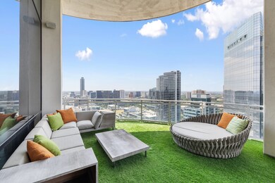 The turfed balcony with incredible panoramic views