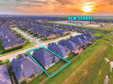 Aerial view showing proximity to new school!
