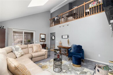 Living Room showing exterior deck access.