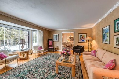 Spacious living room with lots of natural light an