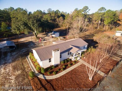 Aerial view of house