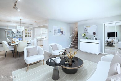 Living and Dining Room Staged