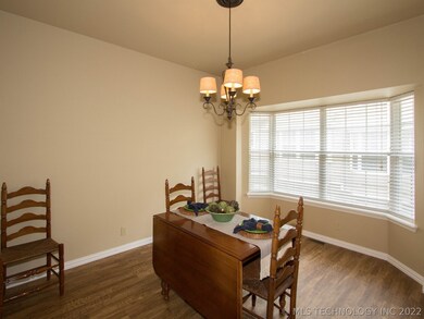 Large dining area offers many use options, with ro
