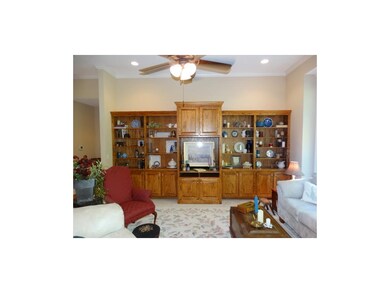Great Room Built-Ins, high ceiling