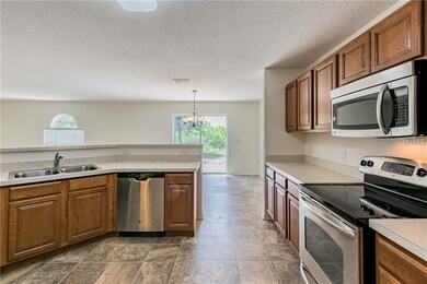 Kitchen with Stainless Steel Appliances.