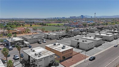 View of urban area with a mountainous background