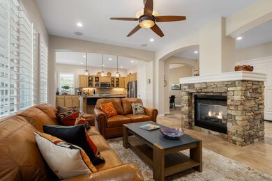 great room flows to kitchen
