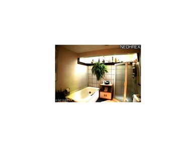 Ensuite Master Bath has vaulted ceiling with skyli