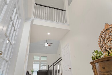 Look at the foyer with high ceiling!