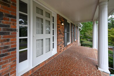 Spacious front porch with sitting space and place 