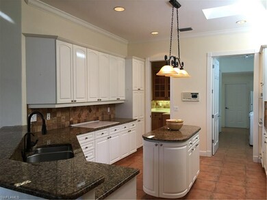Kitchen with Island, Granite Counters, Butlers Pantry and Laundry Room