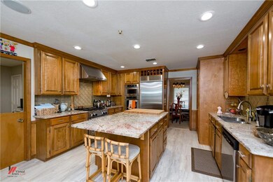 Wonderful remodeled kitchen has plenty of storage 