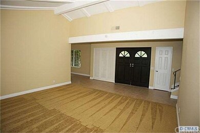 Living room view towards front door