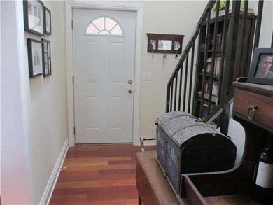 Front entry level Notice the Cherry Hardwood floor