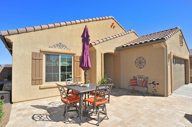 Travertine Front Patio