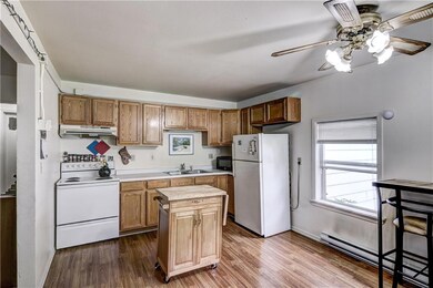 Lower unit eat in Kitchen with plenty of natural l