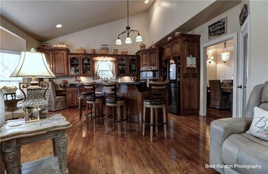 View of kitchen from Living Room