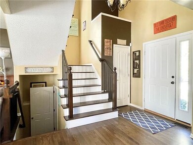 Beautiful wood floors and staircases....
