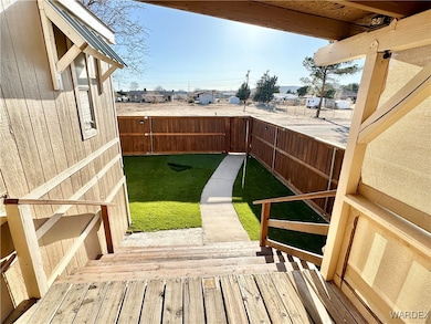 Newer back patio and shade screens.