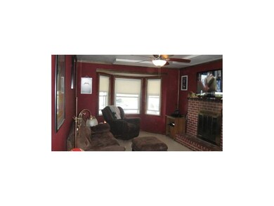 Family Room with Bay Window & Fireplace