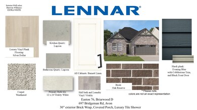 Easton Homesite 76 Colorboard