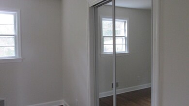 Mirrored doors on closet!
