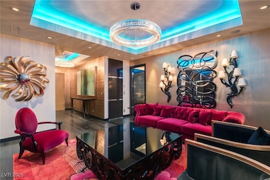 Building lobby featuring recessed lighting