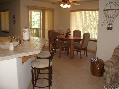 Breakfast bar in kitchen. 