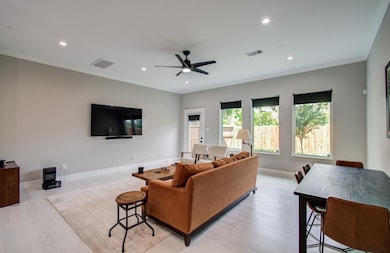 The family room is upgraded with a plentiful amoun