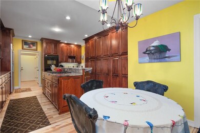 Bright spacious kitchen with eat in dining space