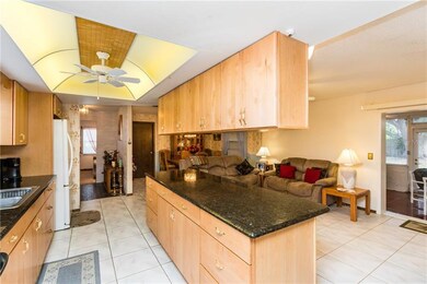 Kitchen looking into the family room