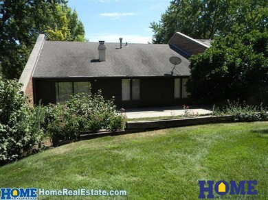 View of the back of the home. Notice that the patio extends the width of the home.