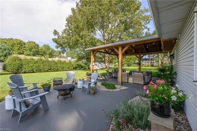 View of patio featuring an outdoor living space wi