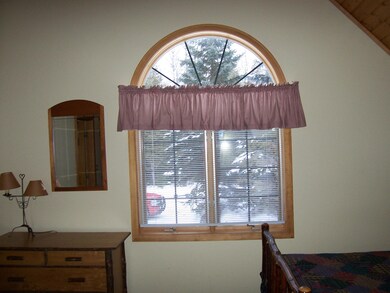 View out back from the loft bed room.