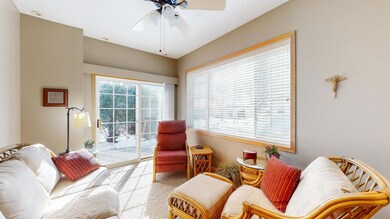Sunroom walks out to Patio