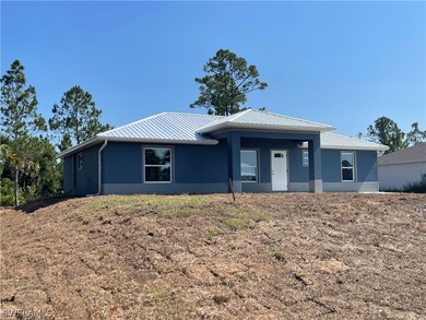 View of single story home