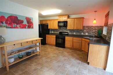 Large kitchen with enough space for kitchen table 