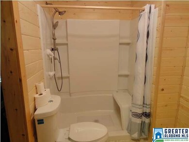 Bath - wood walls and great space