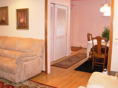 Dining Room. View from Living Room showing the Clo